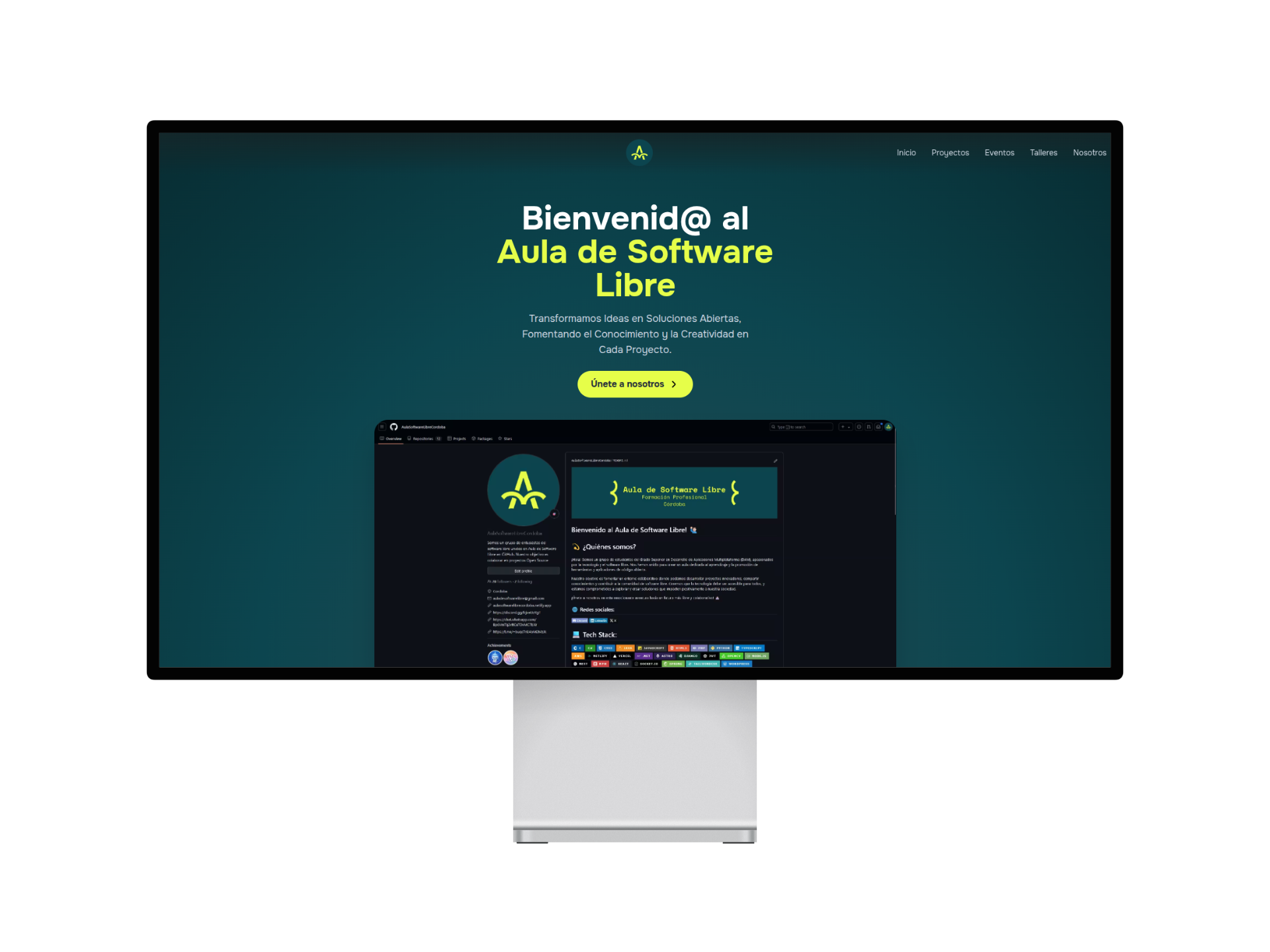 Aula de Software Libre FP Córdoba - Mockup