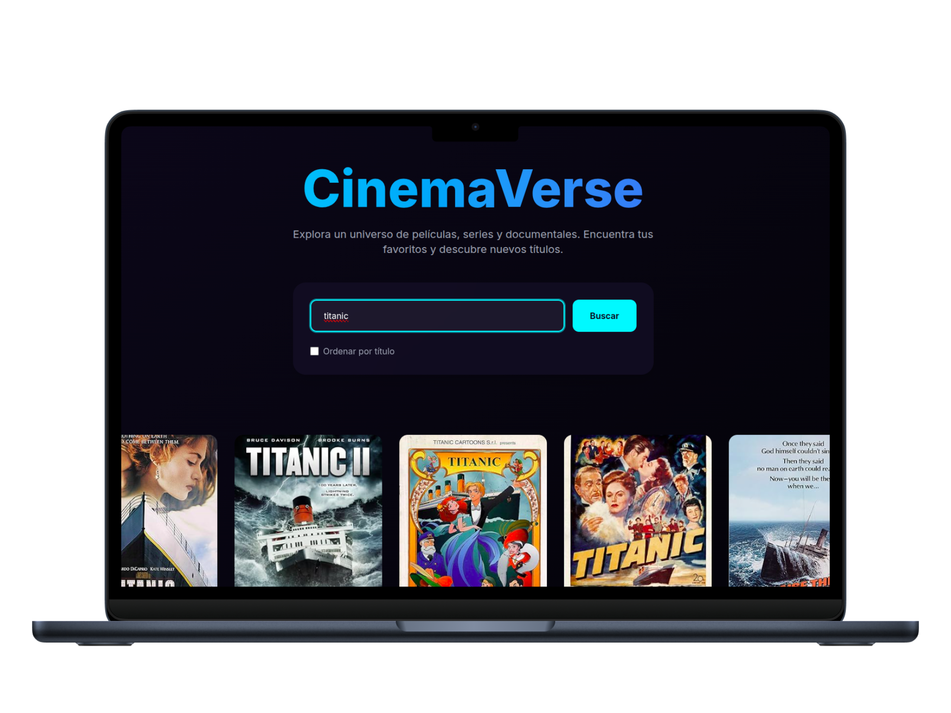 CinemaVerse - Mockup